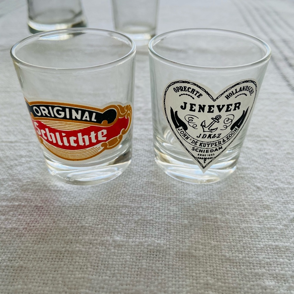 4 Glass Shot Cups from Europe - Picture 6 of 8